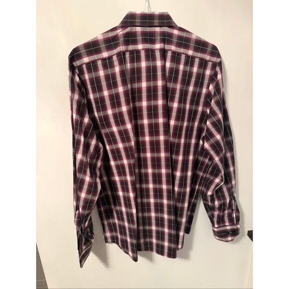 Express modern fit plaid button down shirts men’s lot of 3 medium 15-16.5” - Picture 12 of 15